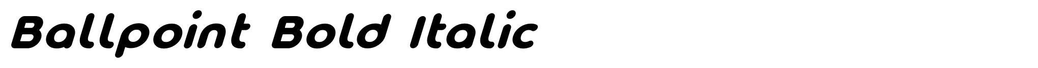 Ballpoint Bold Italic image